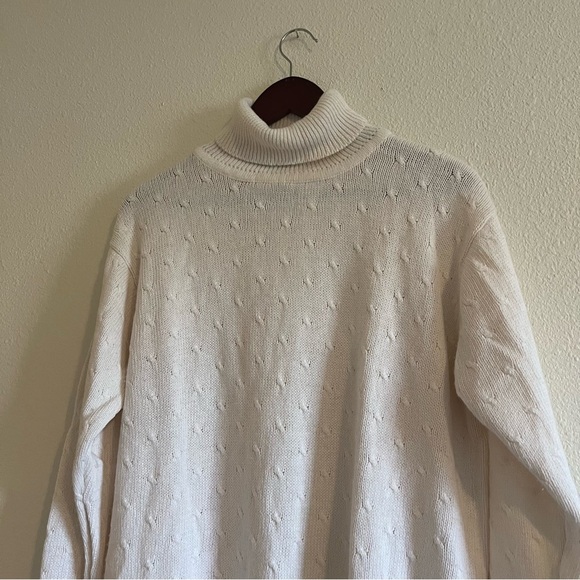 Designer Originals Studio Cream Knit Sweater Size Large - Picture 4 of 8